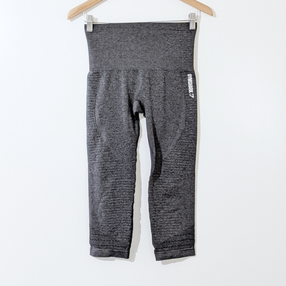 Gymshark Grey Seamless Cropped High Rise Leggings